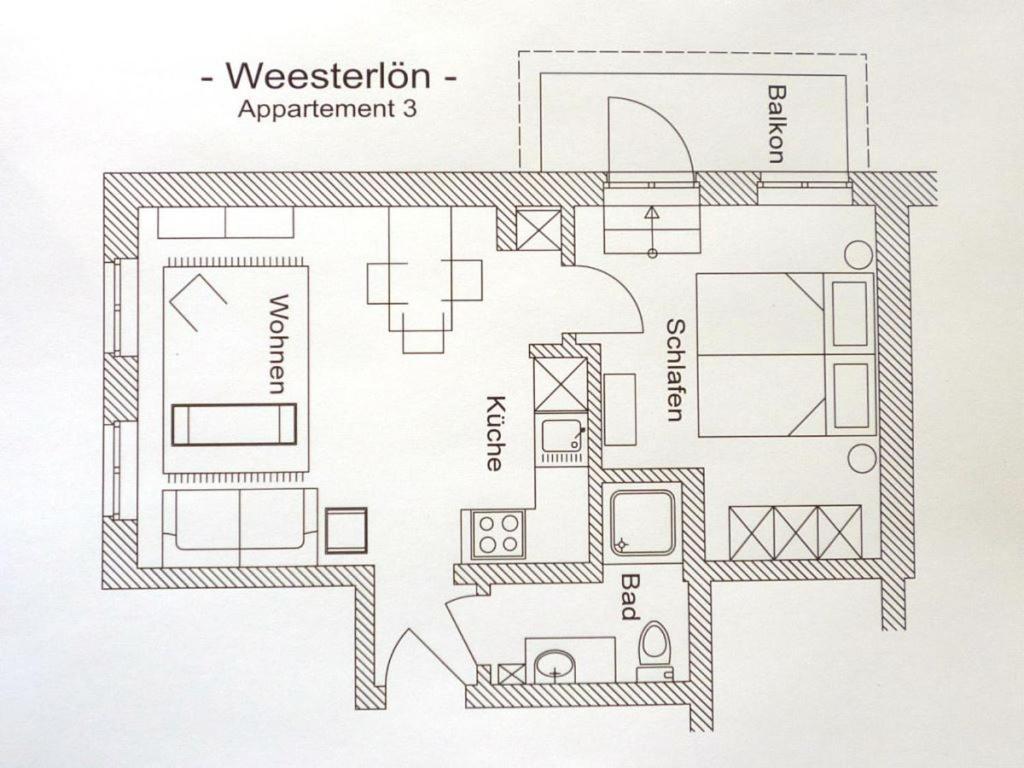 Boetticher Str. 9, W3, Weesterloen Westerland Bagian luar foto